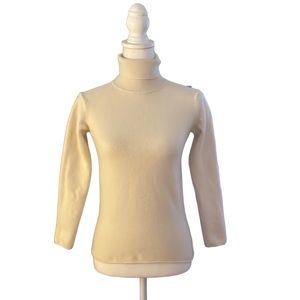 Armani Collezioni cream turtleneck sweater